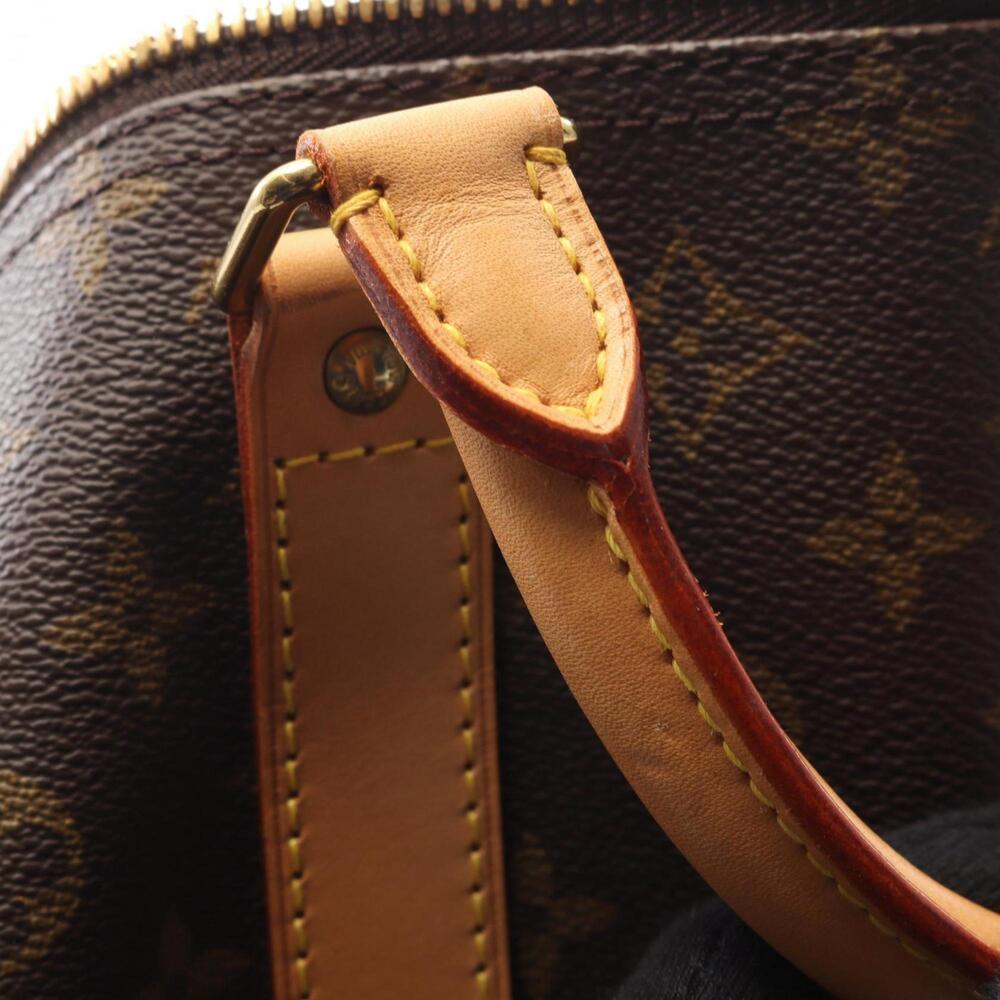 LOUIS VUITTON Authentic Brown Monogram Leather Keepall 60 Boston Bag - Picture 10 of 10